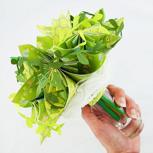 bouquet tropical artificiel