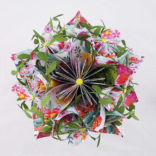 bouquet tropical artificiel
