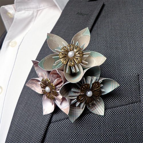 boutonnière costume mariage