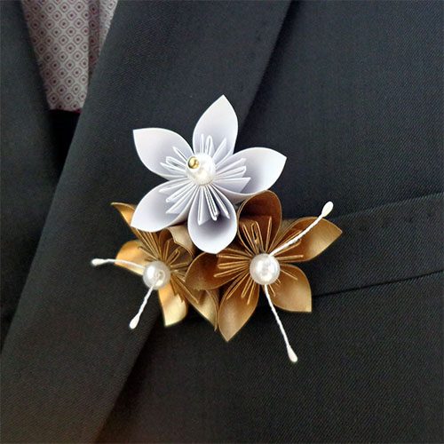 boutonnière marié