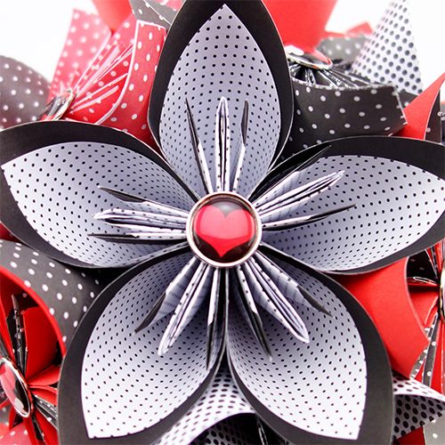 origami bouquet fleurs