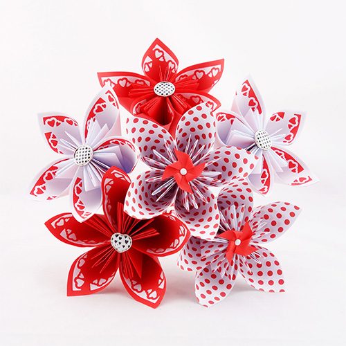 origami bouquet mariage