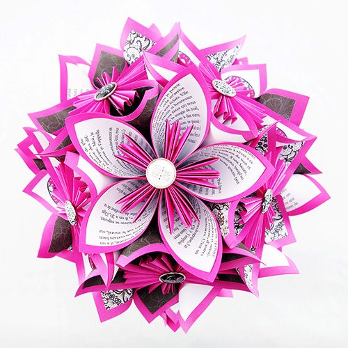 origami bouquet mariage