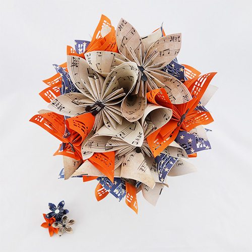 origami bouquet mariage