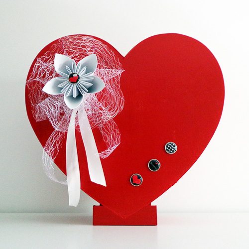 urne mariage rouge